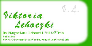 viktoria lehoczki business card